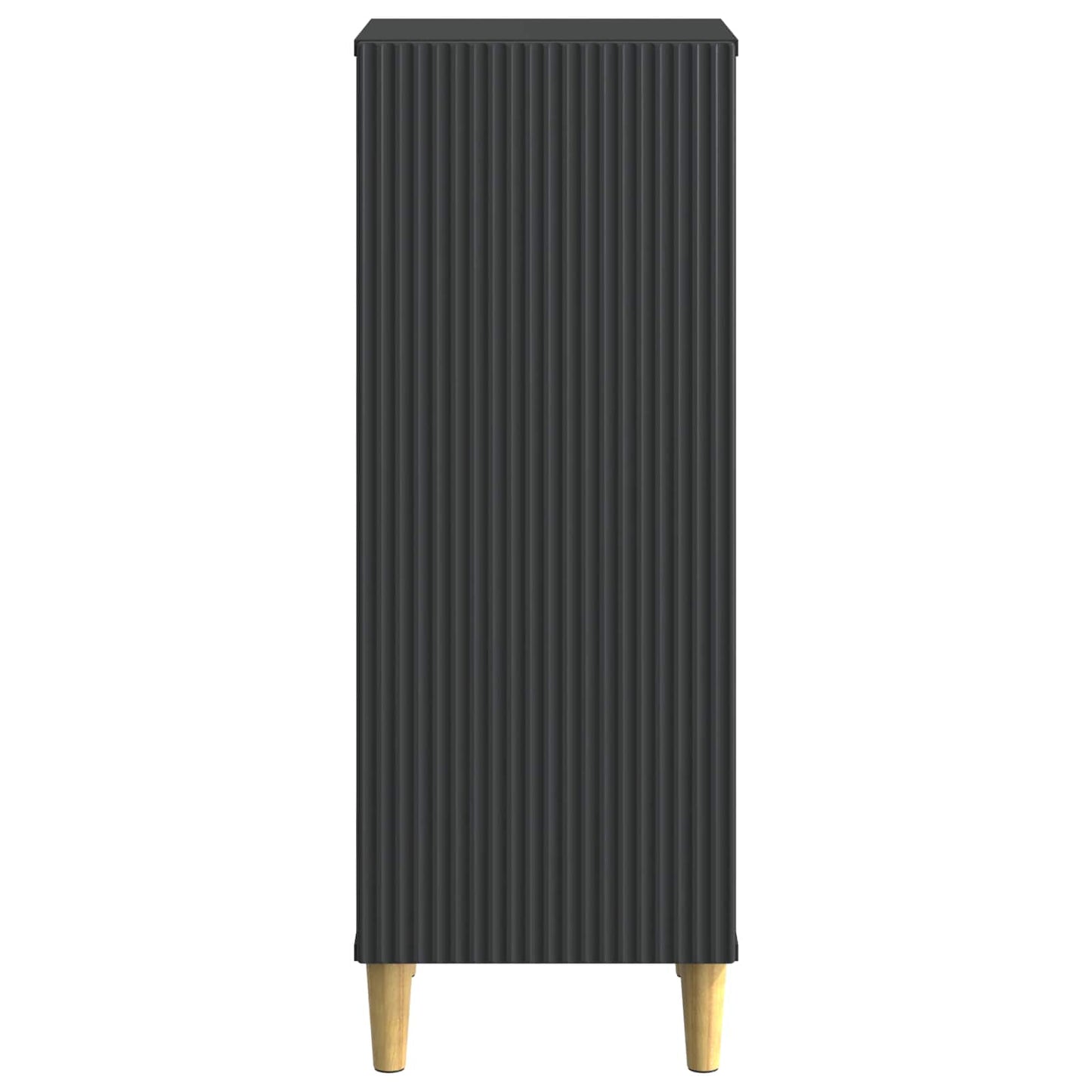 Servírovací Skříň Černá 33 X 34,5 X 90 Cm Kompozitní Dřevo