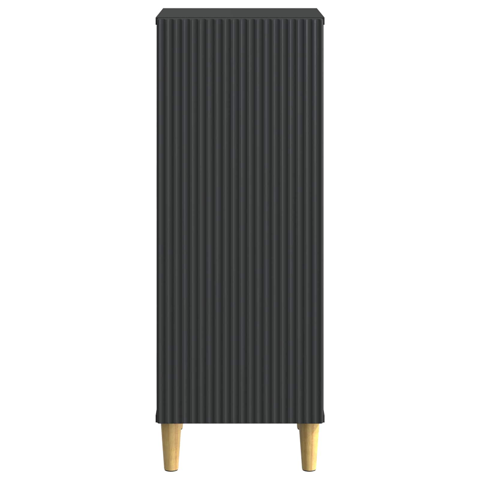 Servírovací Skříň Černá 33 X 34,5 X 90 Cm Kompozitní Dřevo