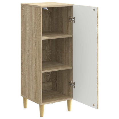 Servírovací Skříň Dub Sonoma 33 X 34,5 X 90 Cm Kompozitní Dřevo