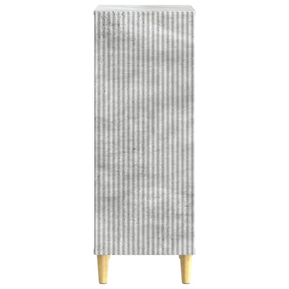 Servírovací Skříň Betonově Šedá 33 X 34,5 X 90 Cm
