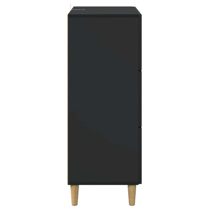 Skříň Se Zásuvkami Černá 66 X 34,5 X 90 Cm Kompozitní Dřevo