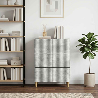 Skříň Se Zásuvkami Betonově Šedá 66 X 34,5 X 90 Cm