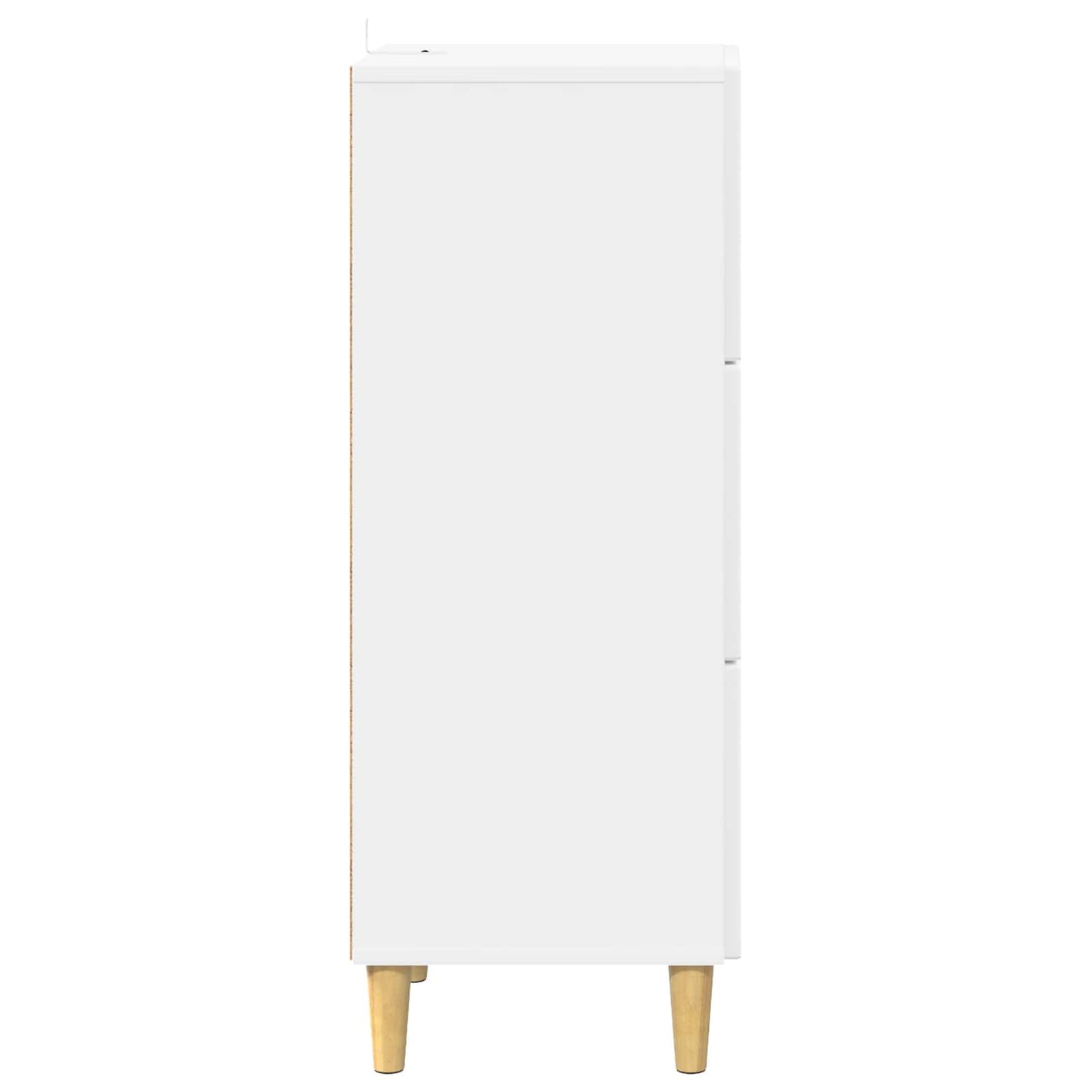 Skříň Se Zásuvkami Bílá S Vysokým Leskem 33 X 34,5 X 90 Cm