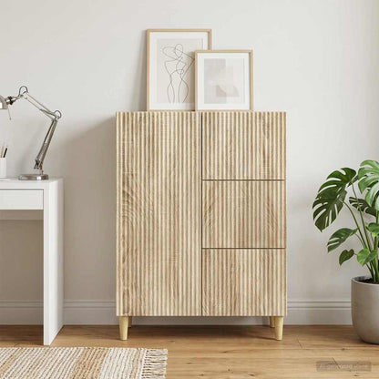 Servírovací Skříň Dub Sonoma 66 X 34,5 X 90 Cm Kompozitní Dřevo