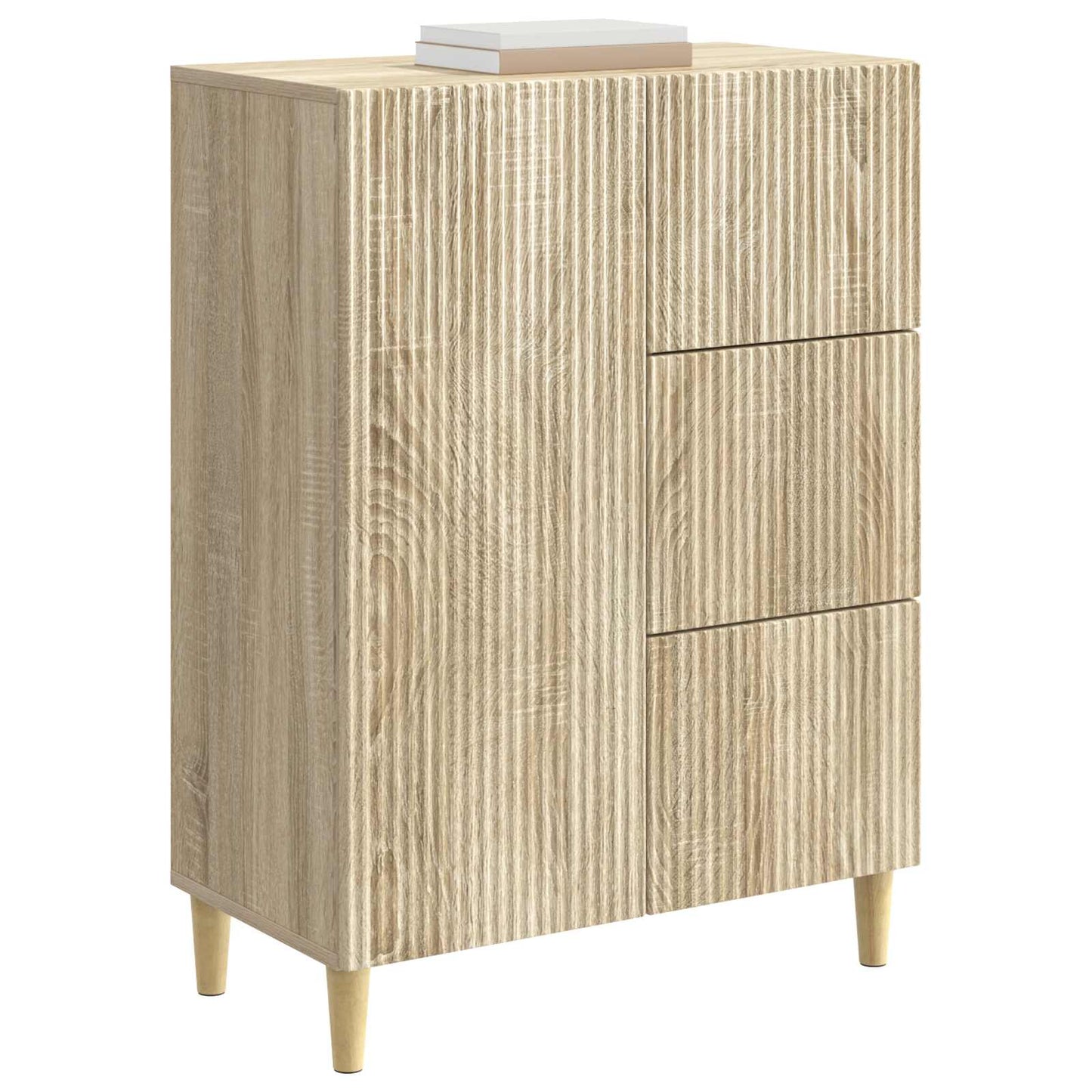Servírovací Skříň Dub Sonoma 66 X 34,5 X 90 Cm Kompozitní Dřevo