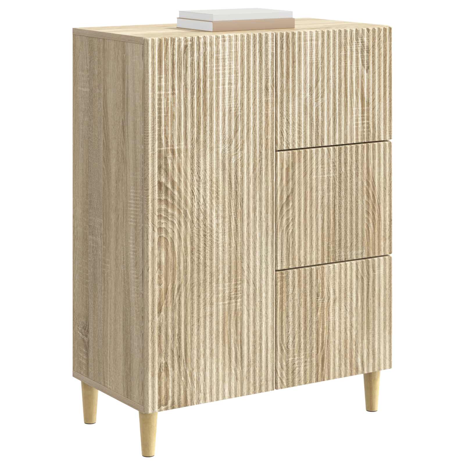 Servírovací Skříň Dub Sonoma 66 X 34,5 X 90 Cm Kompozitní Dřevo