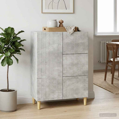 Servírovací Skříň Se Zásuvkou Betonově Šedá 66 X 34,5 X 90 Cm