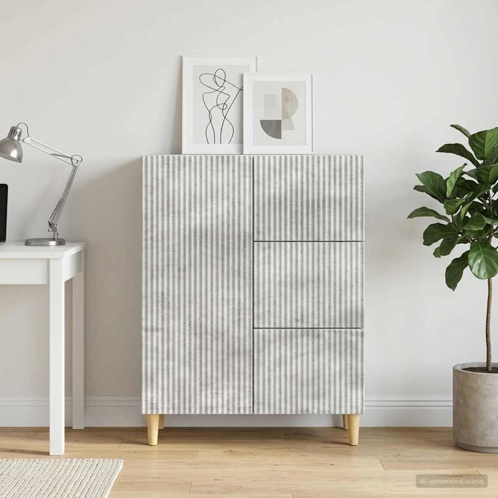 Servírovací Skříň Se Zásuvkou Betonově Šedá 66 X 34,5 X 90 Cm