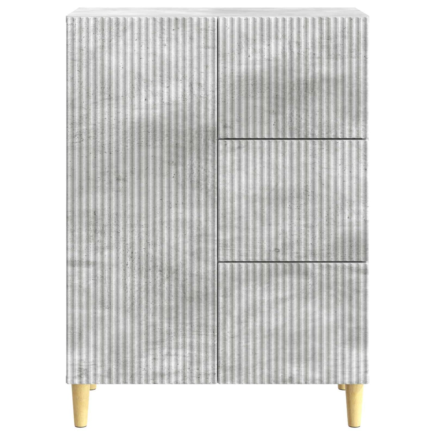 Servírovací Skříň Se Zásuvkou Betonově Šedá 66 X 34,5 X 90 Cm