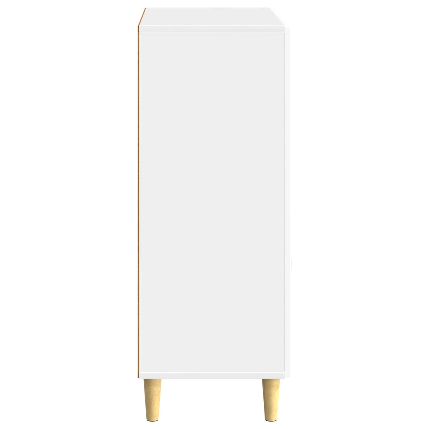Servírovací Skříň Bílá S Vysokým Leskem 66 X 34,5 X 90 Cm