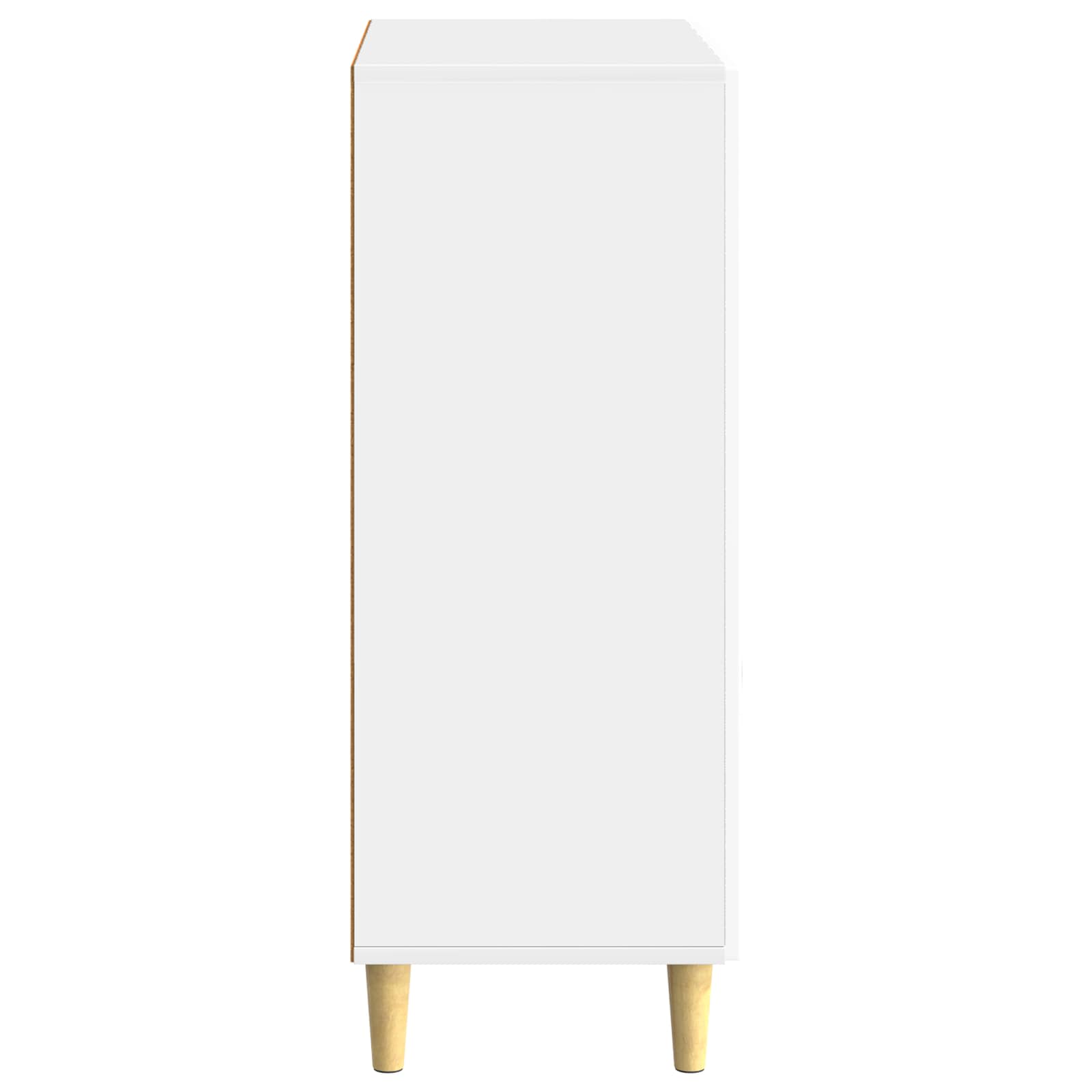 Servírovací Skříň Bílá S Vysokým Leskem 66 X 34,5 X 90 Cm