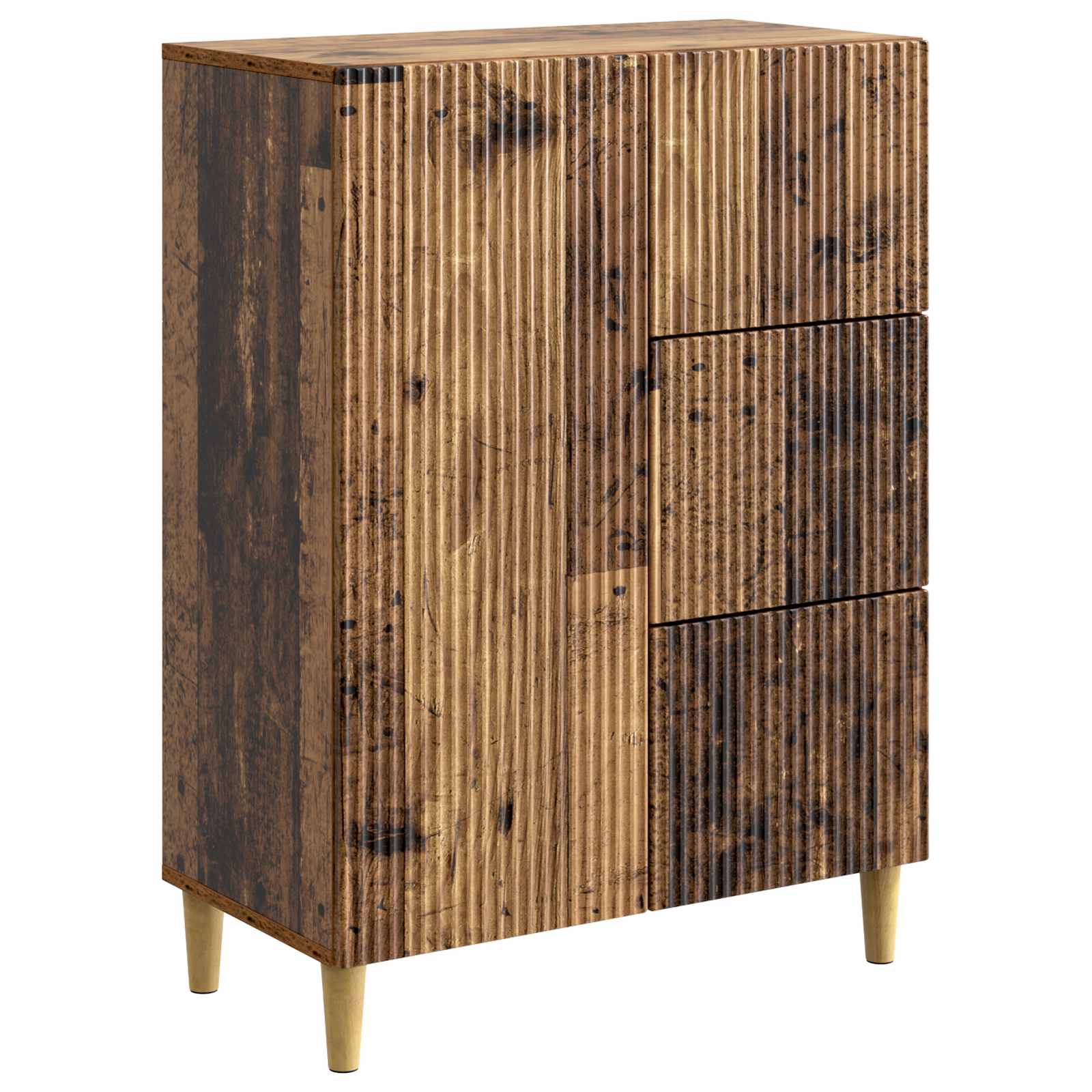 Servírovací Skříň Se Zásuvkou Staré Dřevo 66 X 34,5 X 90 Cm