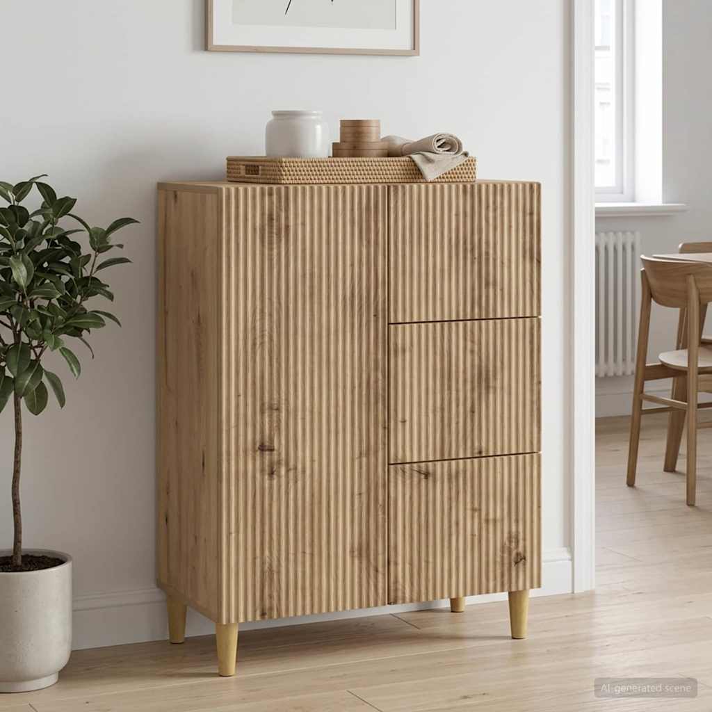Servírovací Skříň Dub Artisan 66 X 34,5 X 90 Cm