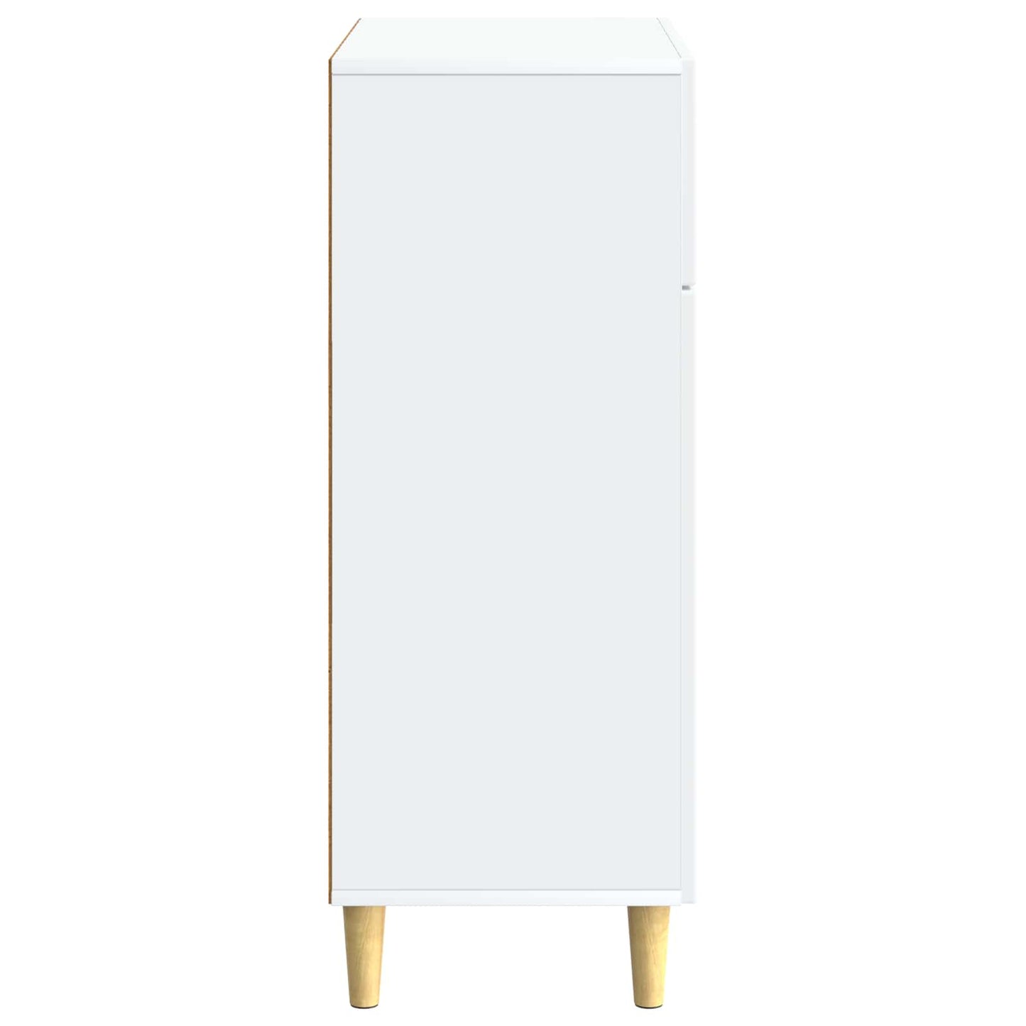 Servírovací Skříň Bílá 66 X 34,5 X 90 Cm Kompozitní Dřevo