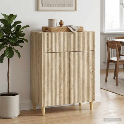 Servírovací Skříň Dub Sonoma 66 X 34,5 X 90 Cm Kompozitní Dřevo