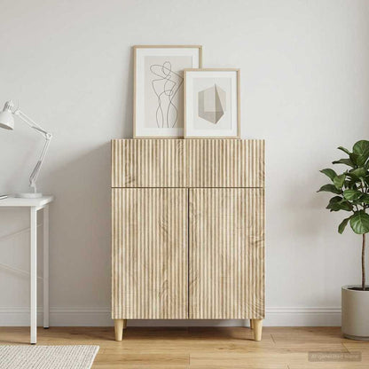 Servírovací Skříň Dub Sonoma 66 X 34,5 X 90 Cm Kompozitní Dřevo