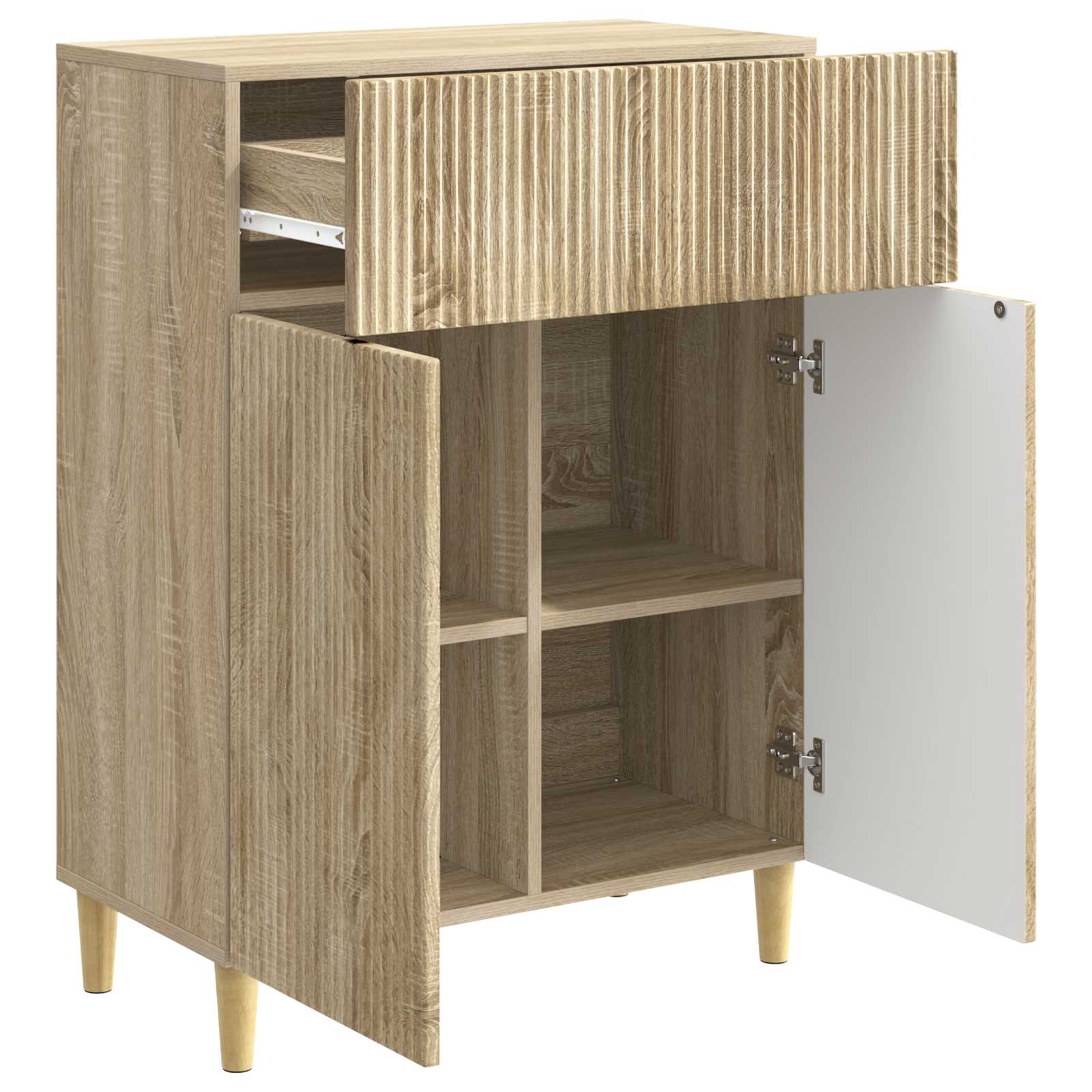 Servírovací Skříň Dub Sonoma 66 X 34,5 X 90 Cm Kompozitní Dřevo