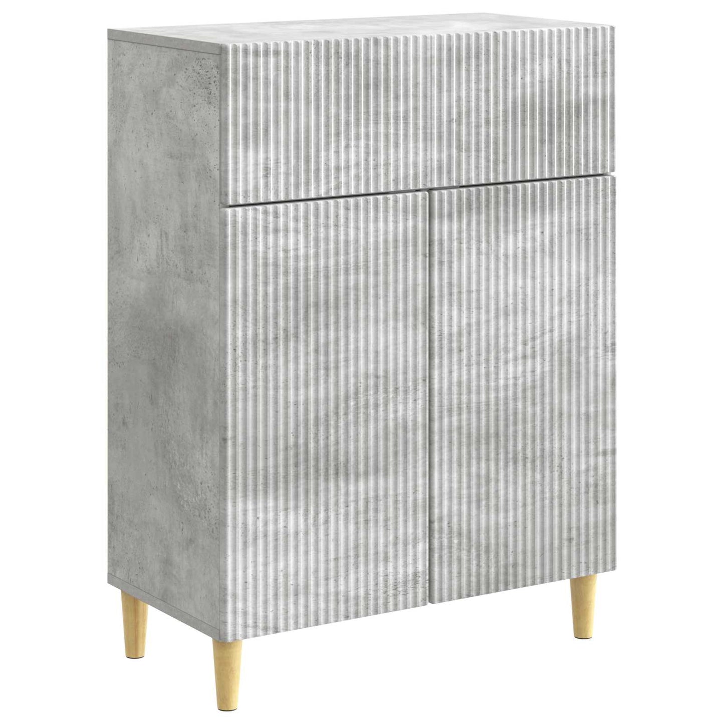Servírovací Skříň Se Zásuvkou Betonově Šedá 66 X 34,5 X 90 Cm