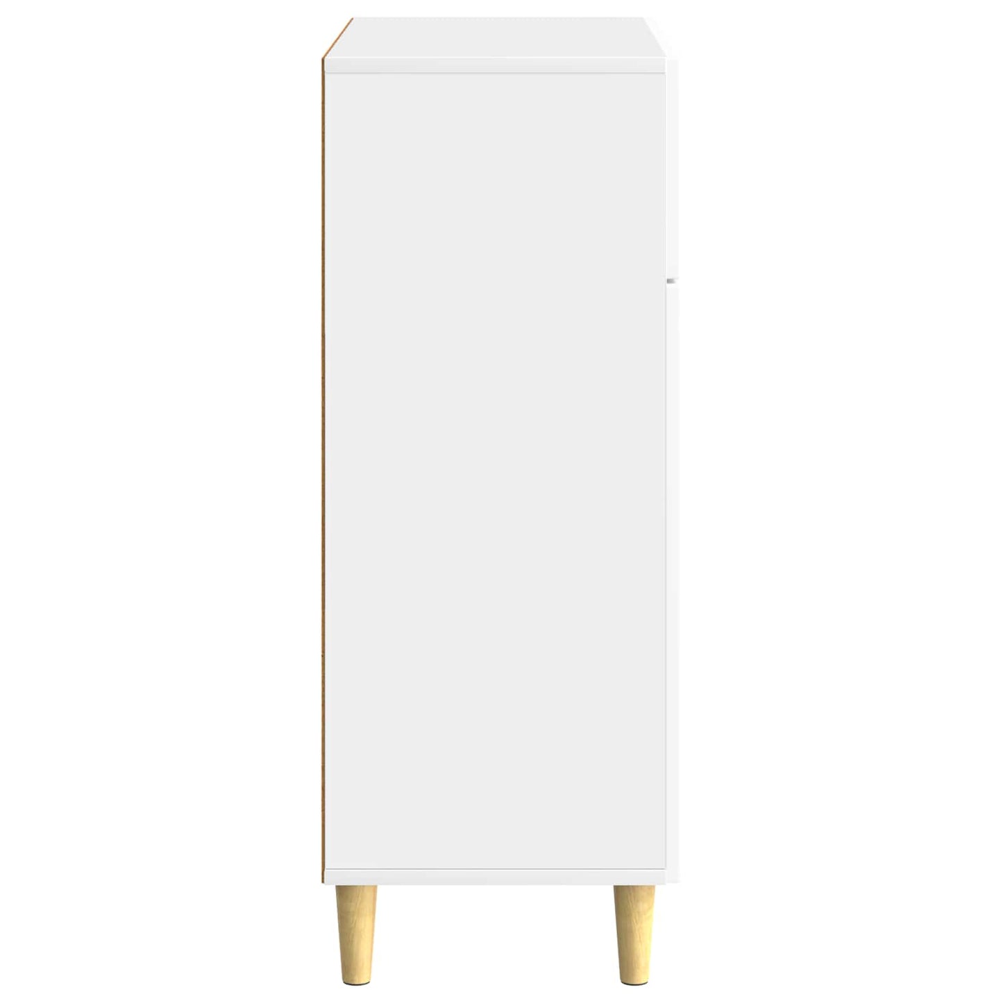 Servírovací Skříň Bílá S Vysokým Leskem 66 X 34,5 X 90 Cm