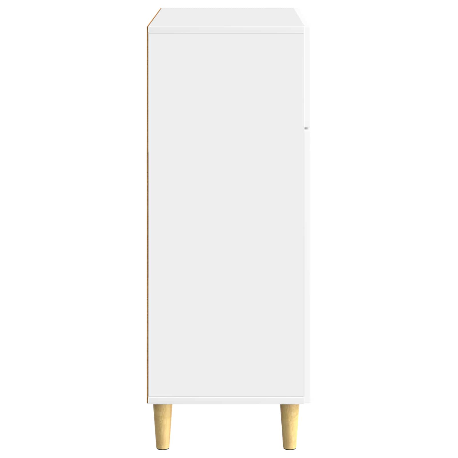 Servírovací Skříň Bílá S Vysokým Leskem 66 X 34,5 X 90 Cm
