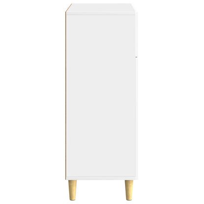 Servírovací Skříň Bílá S Vysokým Leskem 66 X 34,5 X 90 Cm