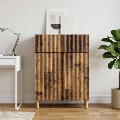 Servírovací Skříň Se Zásuvkou Staré Dřevo 66 X 34,5 X 90 Cm