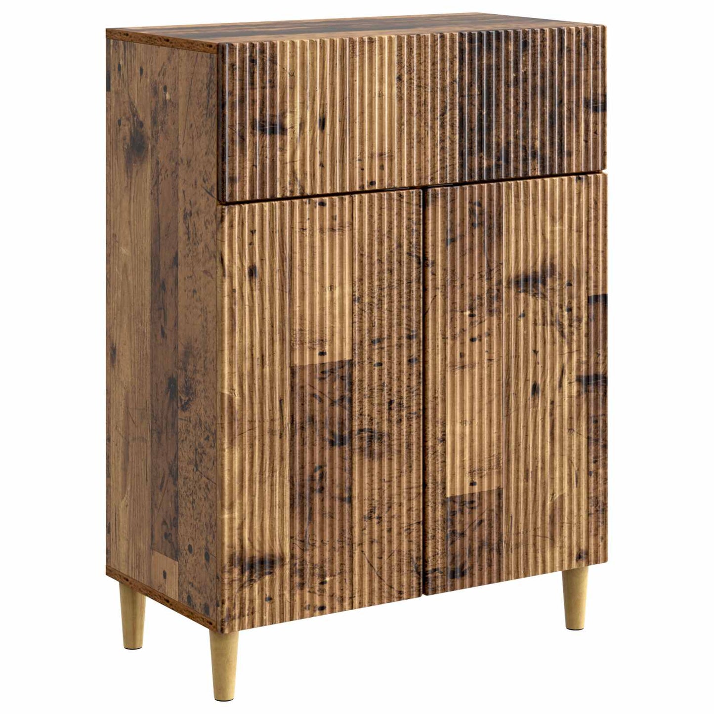 Servírovací Skříň Se Zásuvkou Staré Dřevo 66 X 34,5 X 90 Cm