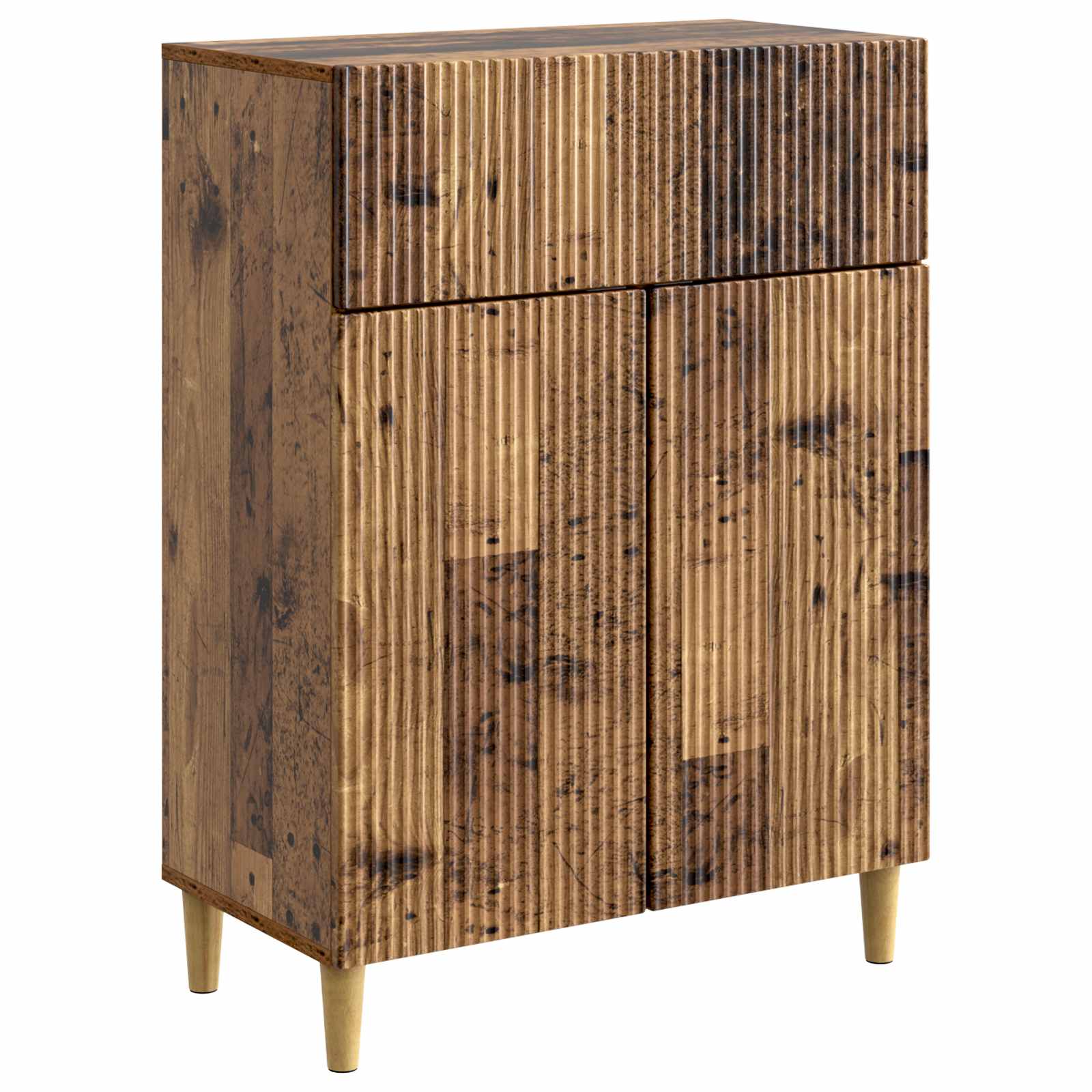 Servírovací Skříň Se Zásuvkou Staré Dřevo 66 X 34,5 X 90 Cm