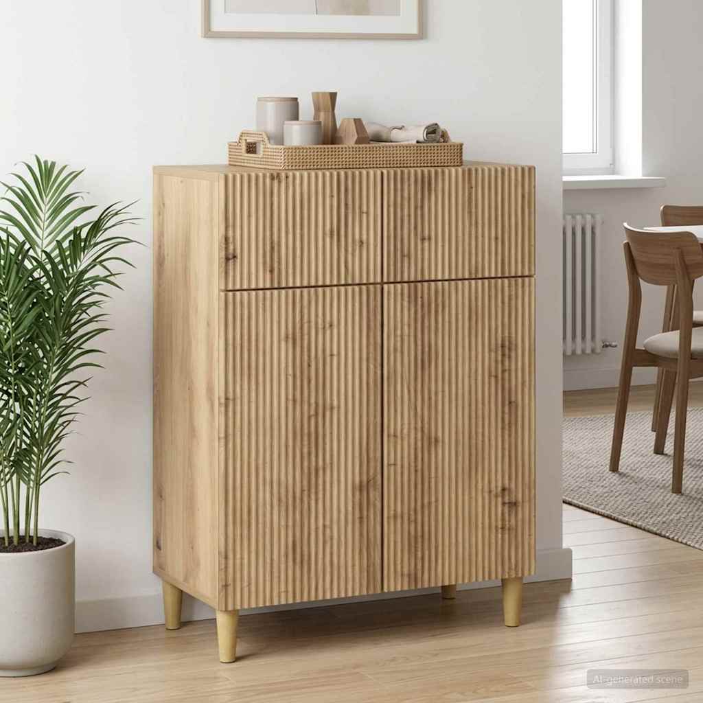 Servírovací Skříň Dub Artisan 66 X 34,5 X 90 Cm