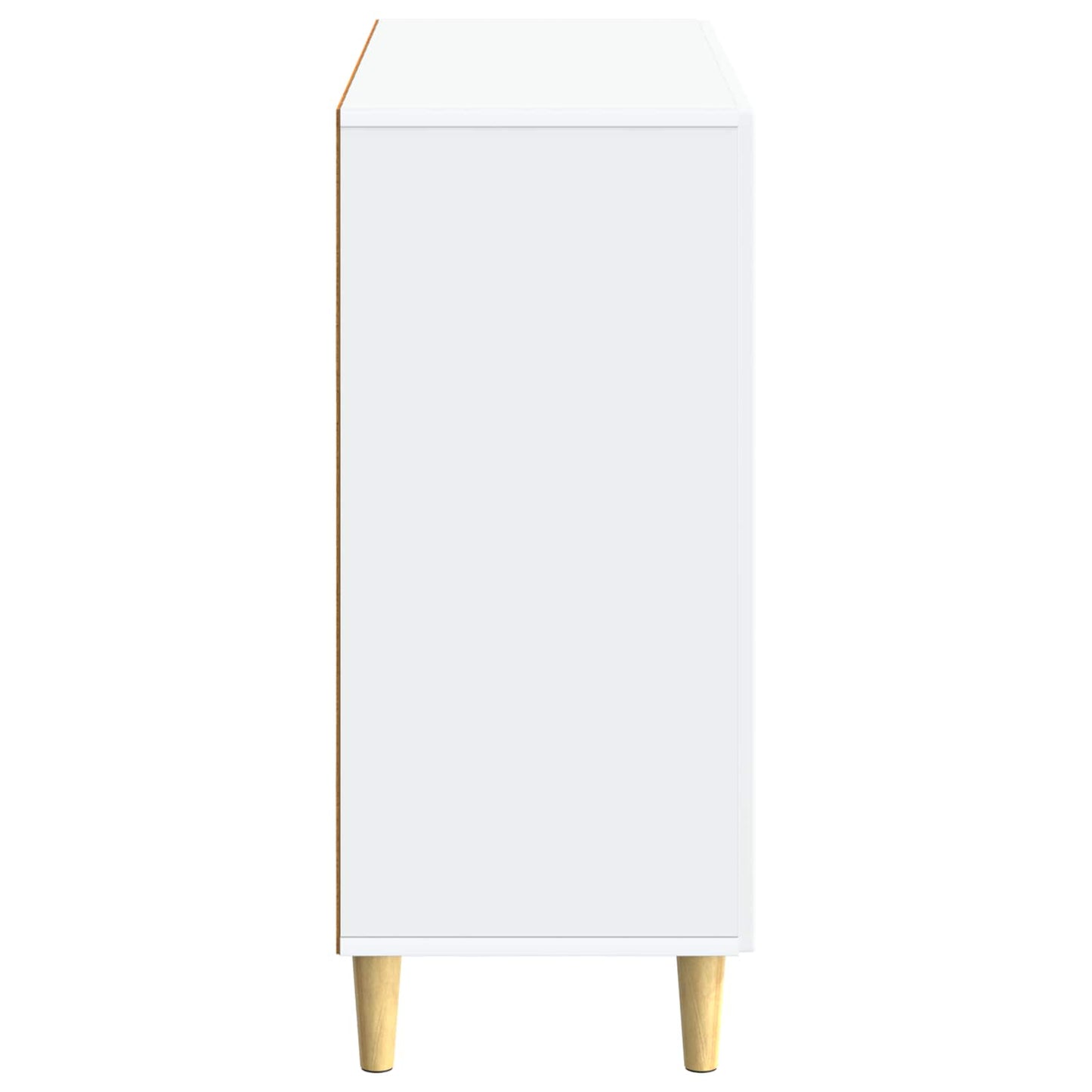 Servírovací Skříň Bílá 89 X 34,5 X 80 Cm Kompozitní Dřevo