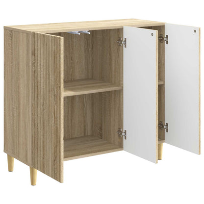 Servírovací Skříň Dub Sonoma 89 X 34,5 X 80 Cm Kompozitní Dřevo