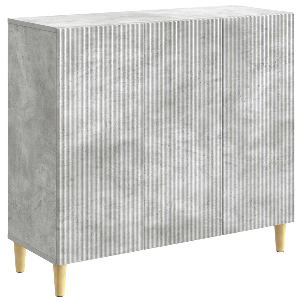 Servírovací Skříň Betonově Šedá 89 X 34,5 X 80 Cm