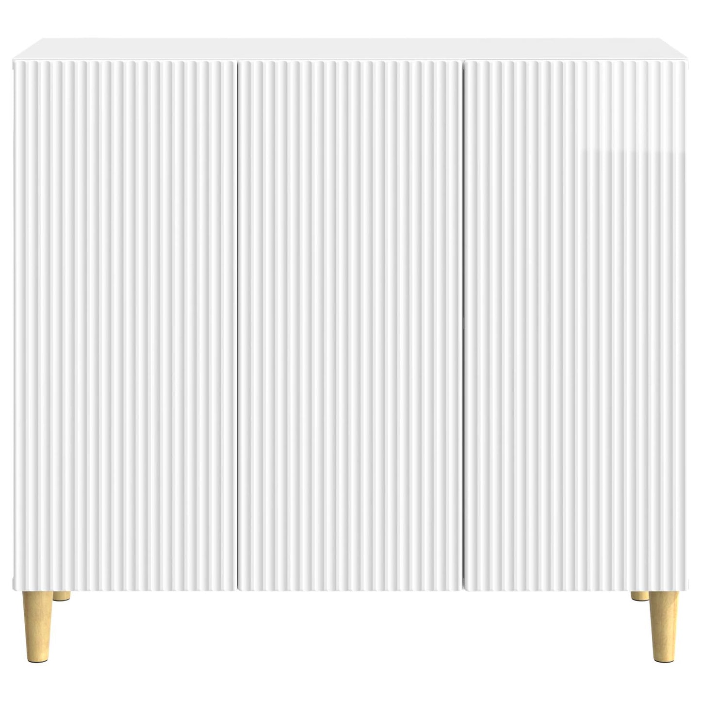 Servírovací Skříň Bílá S Vysokým Leskem 89 X 34,5 X 80 Cm