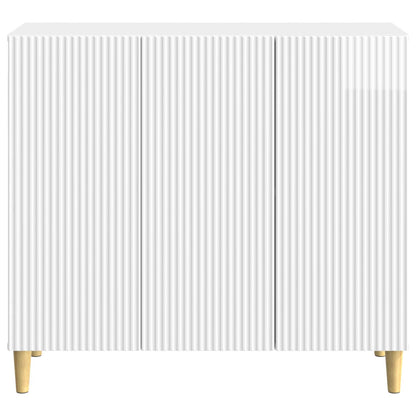 Servírovací Skříň Bílá S Vysokým Leskem 89 X 34,5 X 80 Cm