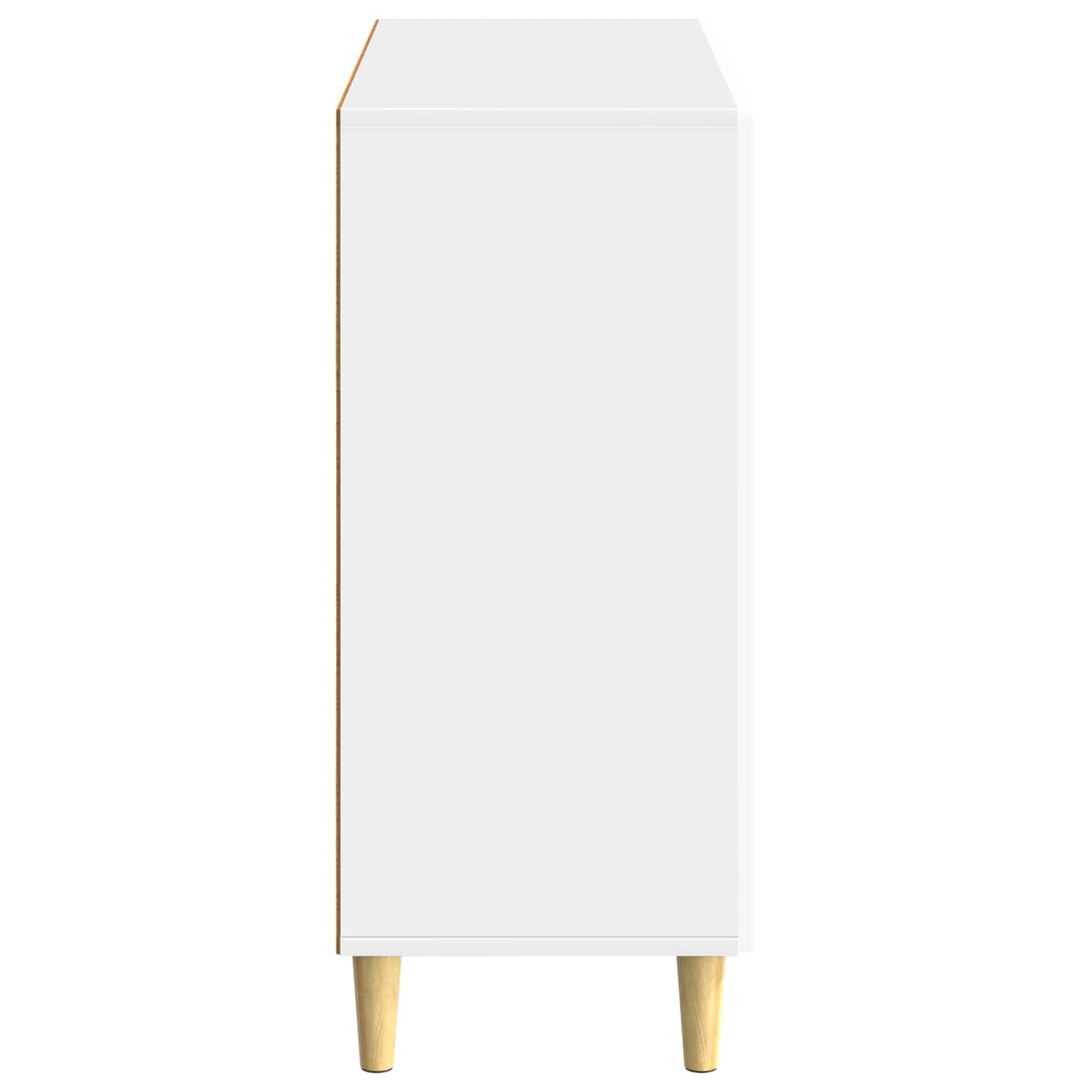 Servírovací Skříň Bílá S Vysokým Leskem 89 X 34,5 X 80 Cm