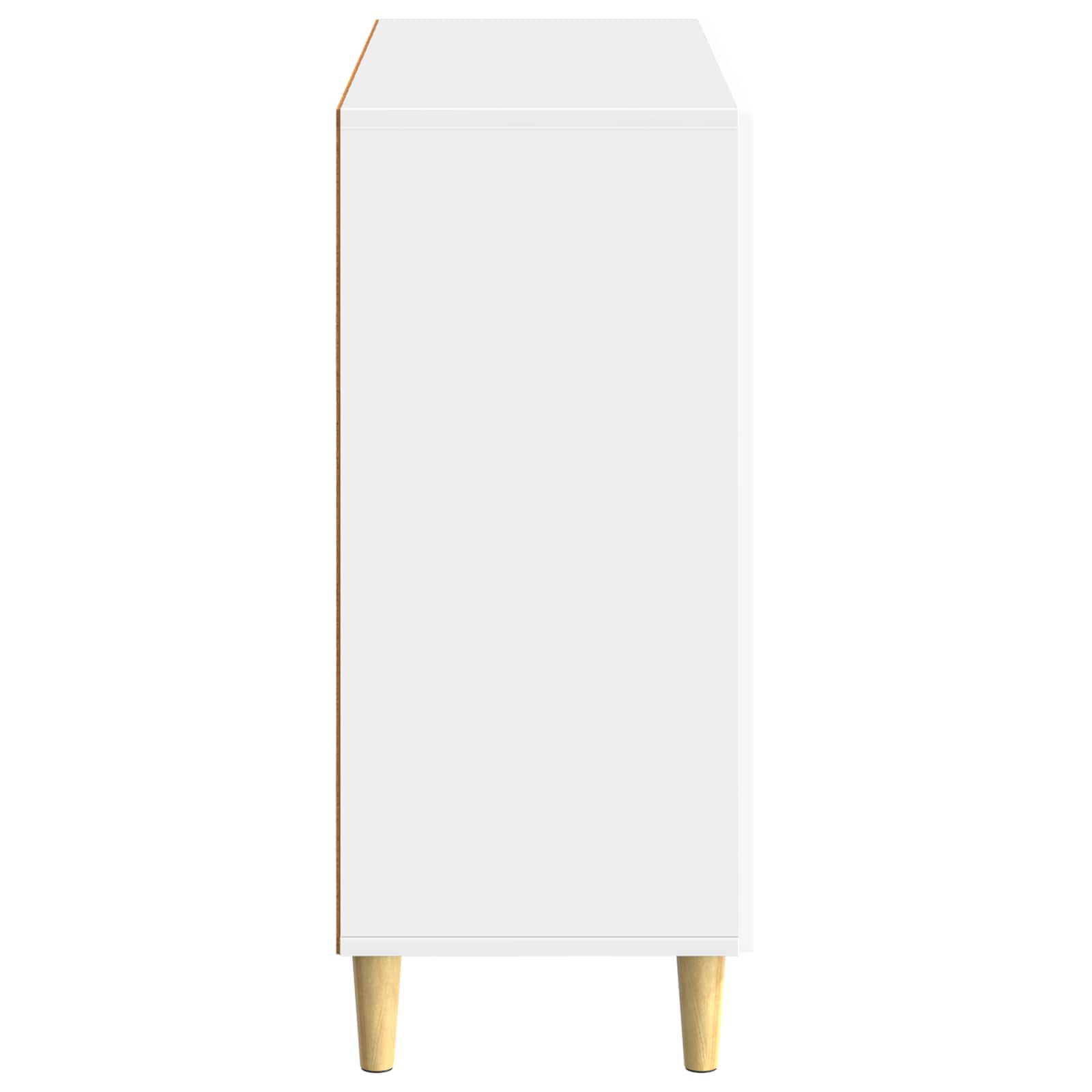 Servírovací Skříň Bílá S Vysokým Leskem 89 X 34,5 X 80 Cm