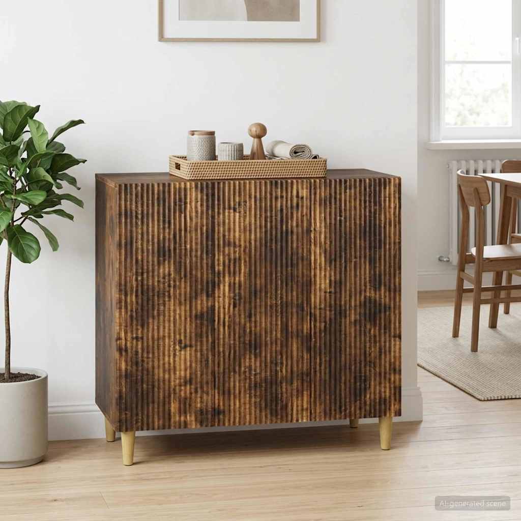 Servírovací Skříň Kouřový Dub 89 X 34,5 X 80 Cm