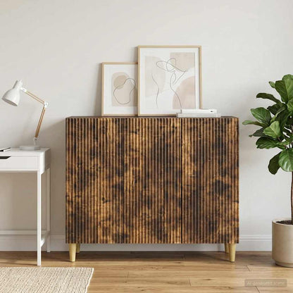 Servírovací Skříň Kouřový Dub 89 X 34,5 X 80 Cm