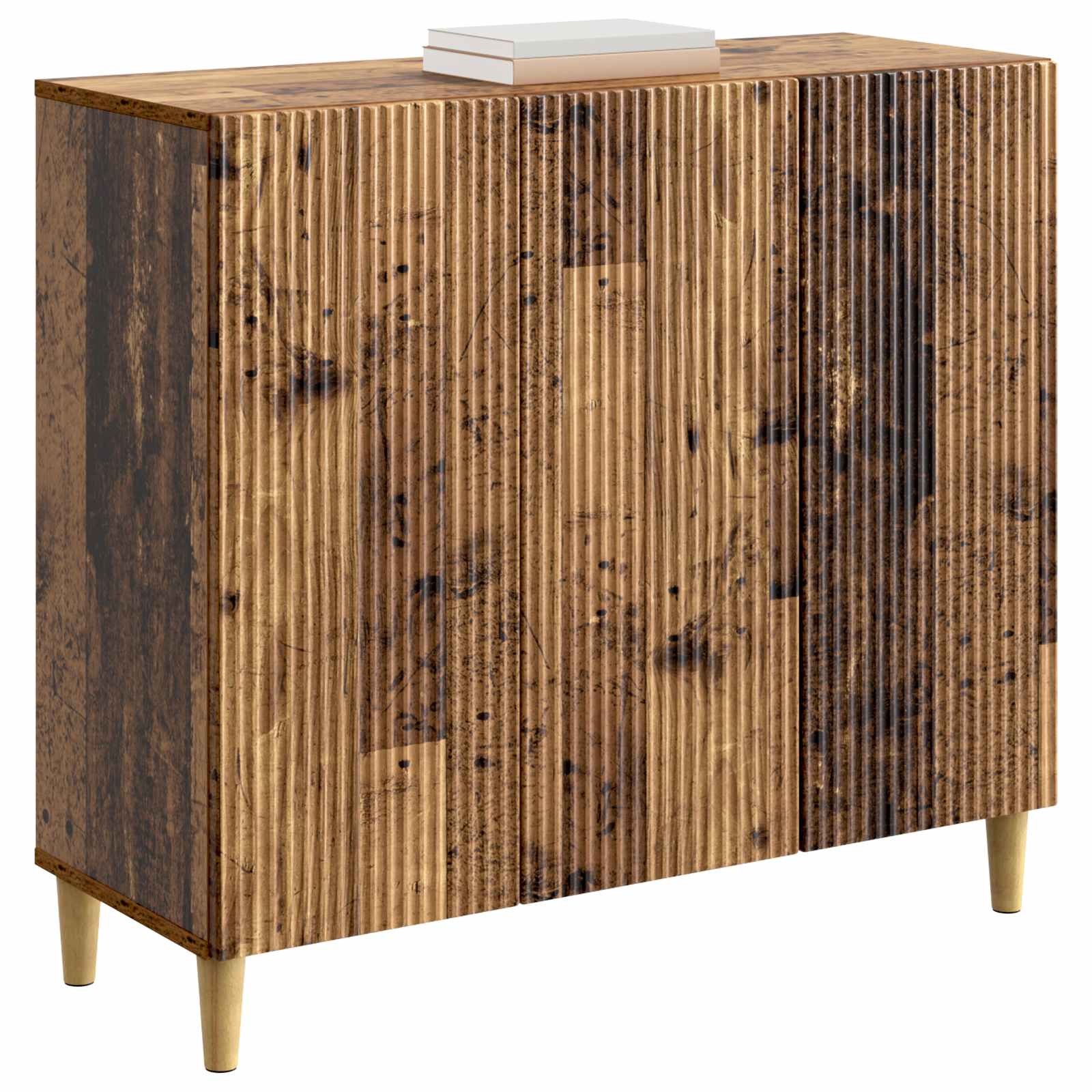 Servírovací Skříň Staré Dřevo 89 X 34,5 X 80 Cm
