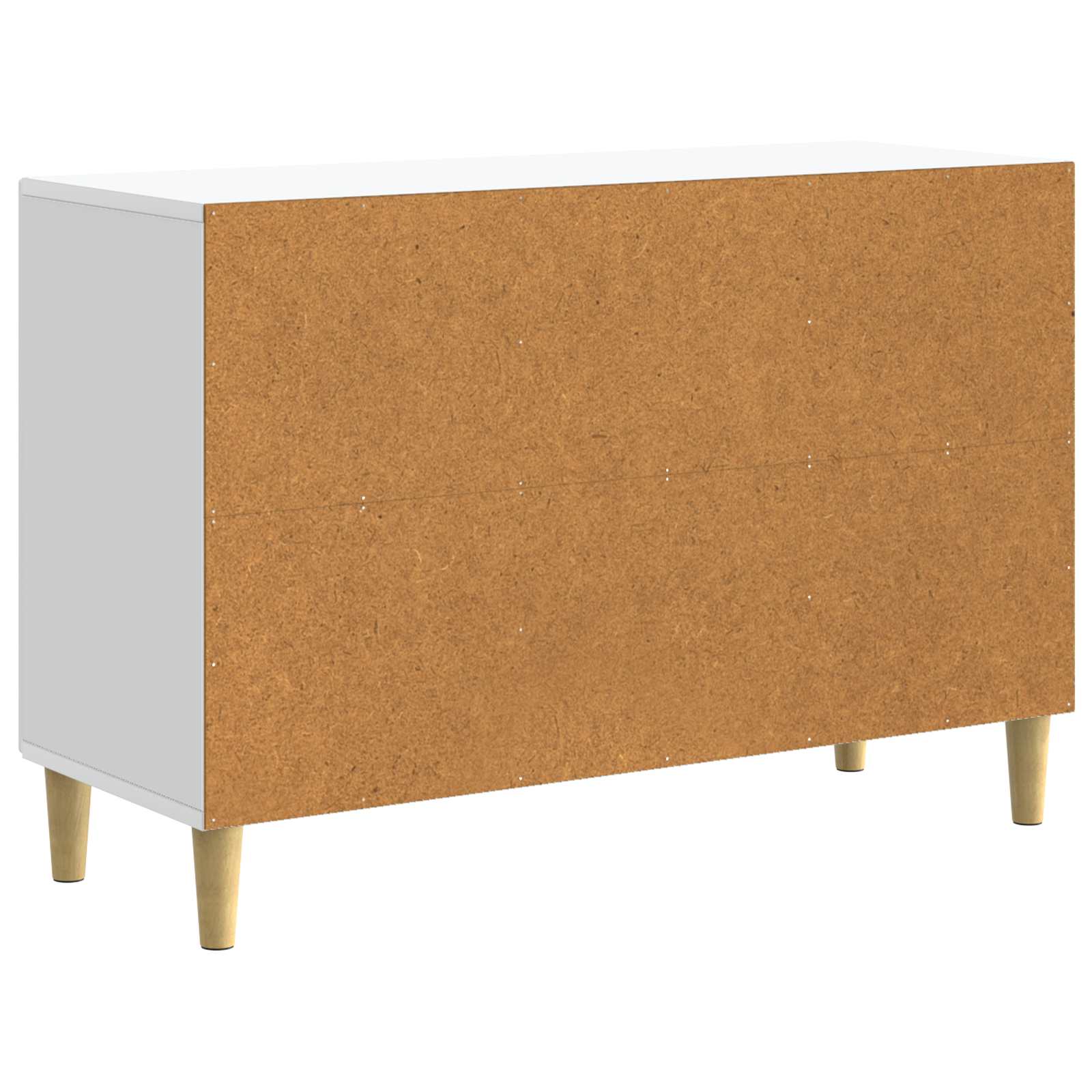 Servírovací Skříň Bílá 89 X 34,5 X 60 Cm Kompozitní Dřevo