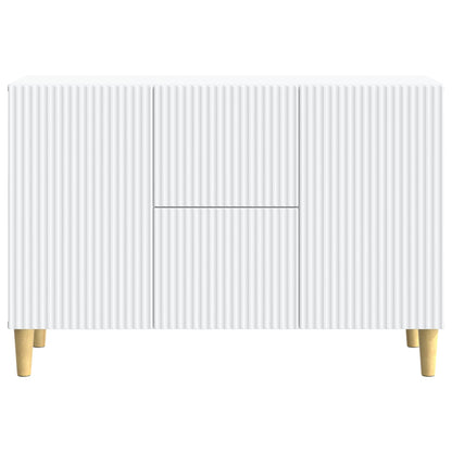 Servírovací Skříň Bílá 89 X 34,5 X 60 Cm Kompozitní Dřevo