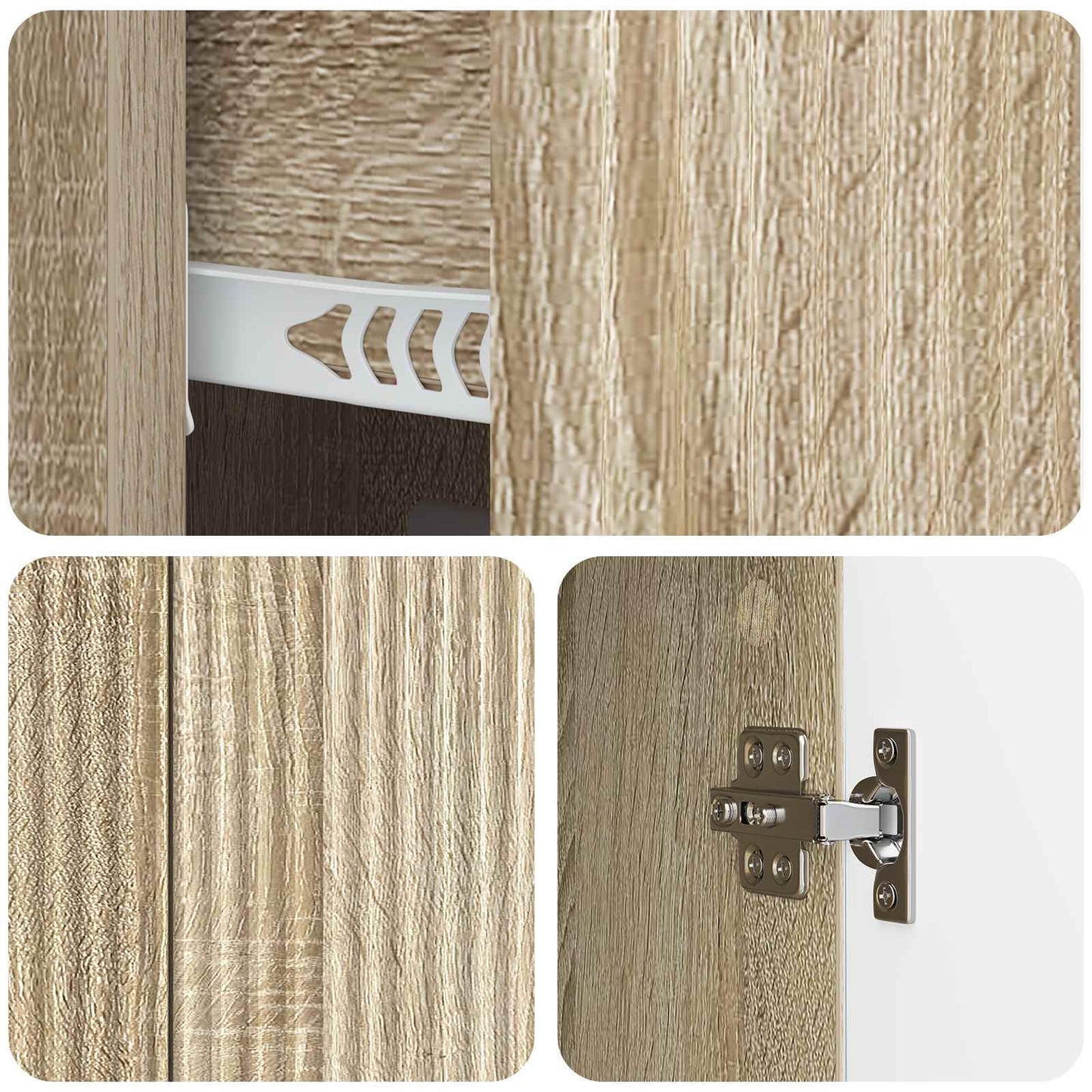 Servírovací Skříň Dub Sonoma 89 X 34,5 X 60 Cm Kompozitní Dřevo