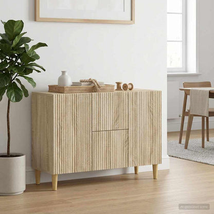 Servírovací Skříň Dub Sonoma 89 X 34,5 X 60 Cm Kompozitní Dřevo