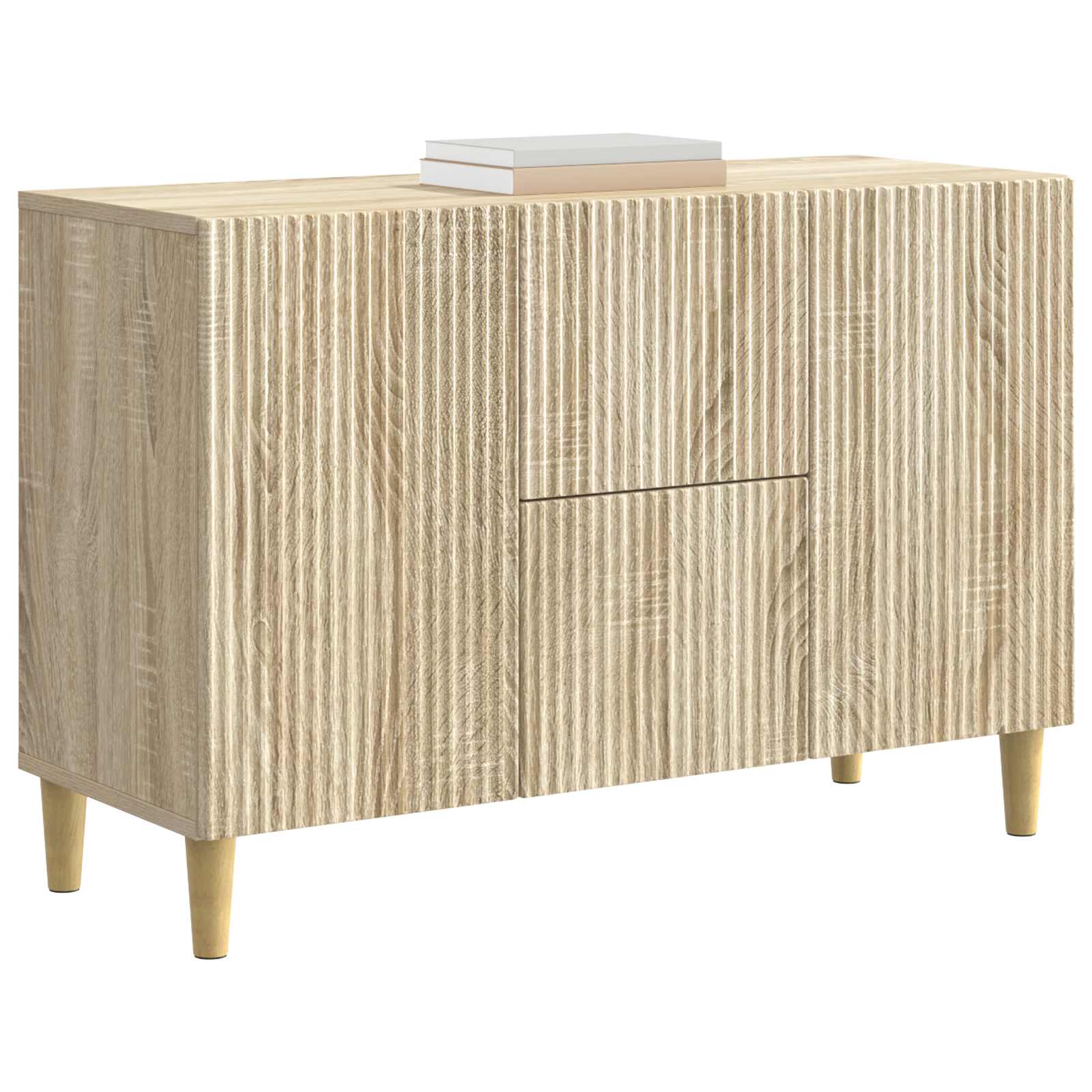 Servírovací Skříň Dub Sonoma 89 X 34,5 X 60 Cm Kompozitní Dřevo