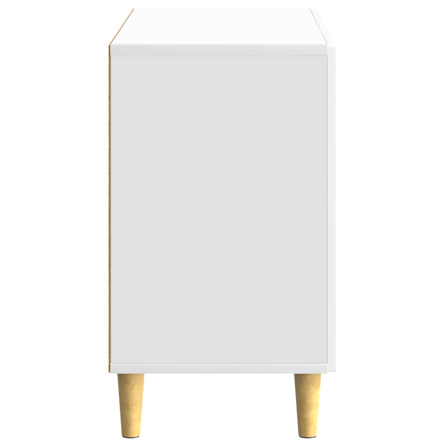 Servírovací Skříň Bílá S Vysokým Leskem 89 X 34,5 X 60 Cm