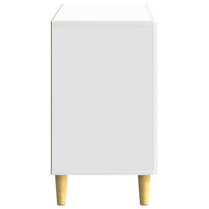 Servírovací Skříň Bílá S Vysokým Leskem 89 X 34,5 X 60 Cm