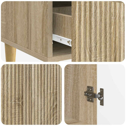 Servírovací Skříň Dub Sonoma 66 X 34,5 X 95 Cm Kompozitní Dřevo