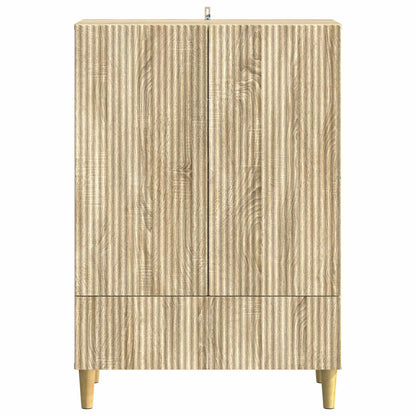 Servírovací Skříň Dub Sonoma 66 X 34,5 X 95 Cm Kompozitní Dřevo