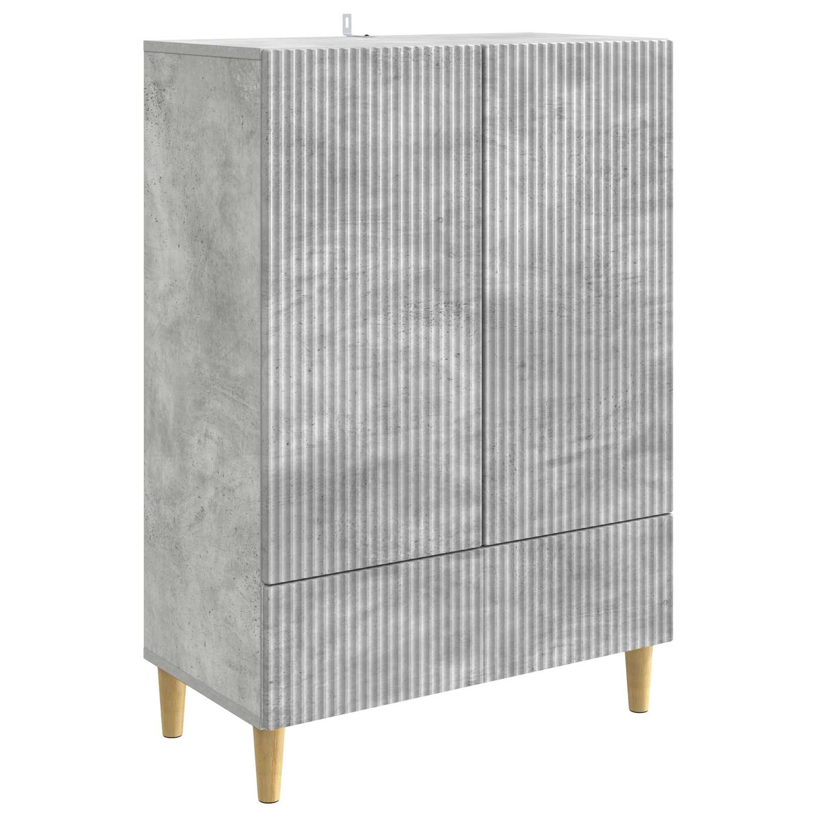 Servírovací Skříň Se Zásuvkou Betonově Šedá 66 X 34,5 X 95 Cm