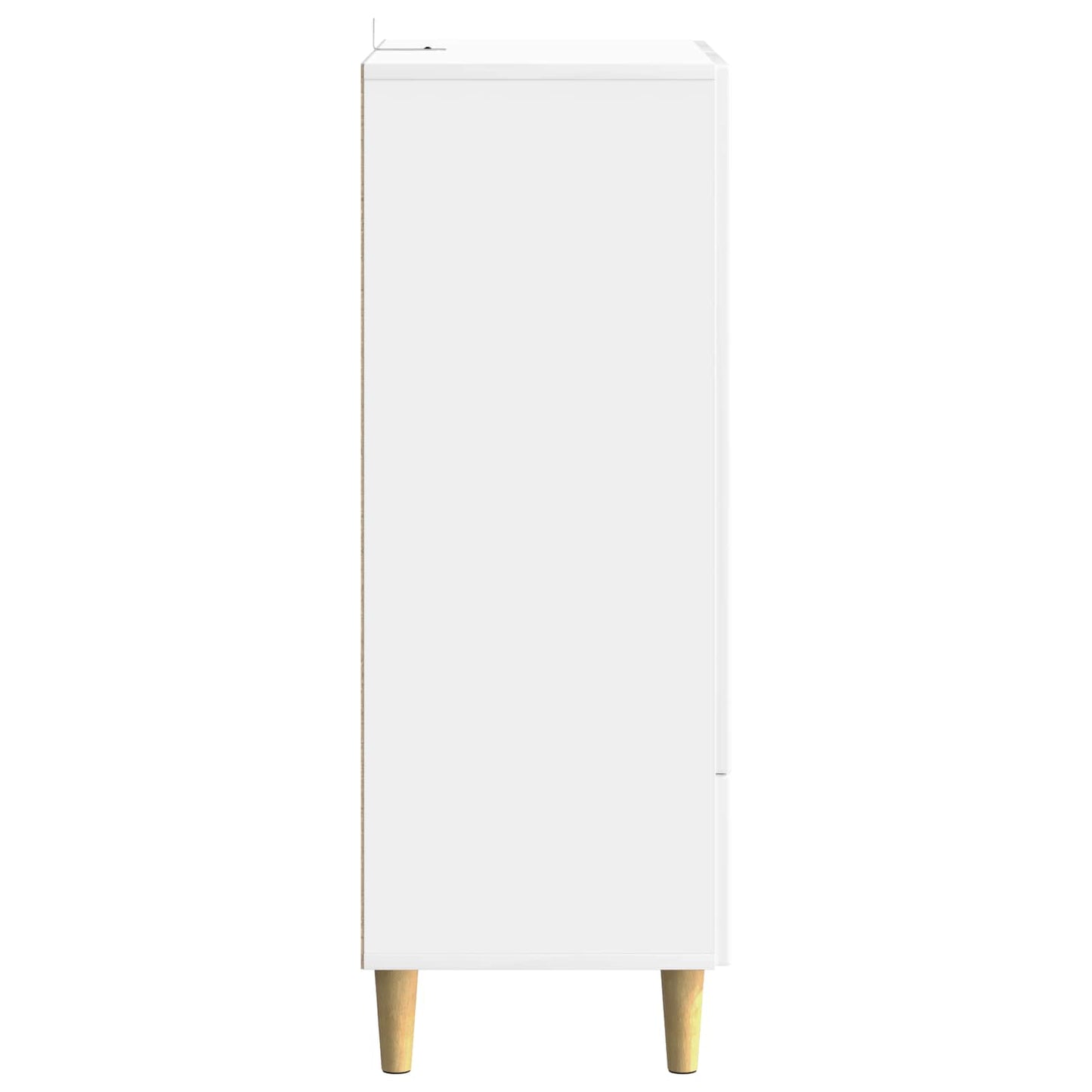 Servírovací Skříň Bílá S Vysokým Leskem 66 X 34,5 X 95 Cm